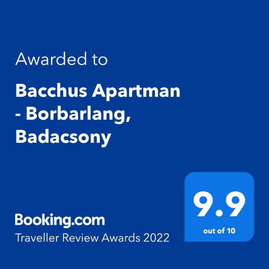 Bacchus Apartman - Borbarlang, Badacsony Badacsonytomaj Exterior photo